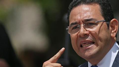 Jimmy Morales, presidente de Guatemala.