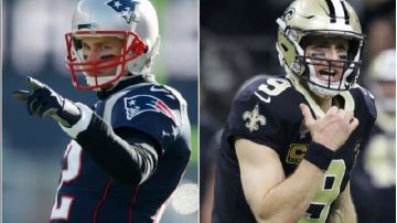 Tom Brady y Drew Brees quieren llegar al Super Bowl,
