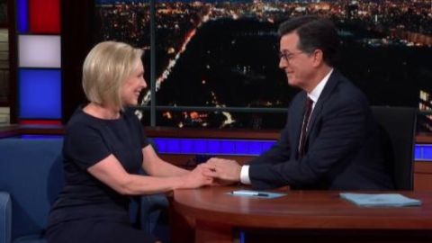 Gillibrand hizo el anuncio anoche en "Late Show With Stephen Colbert"