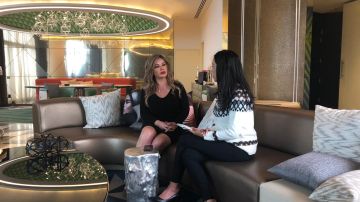 La empresaria Adriana Gallardo durante su entrevista con La Opinión en Ciudad de México.