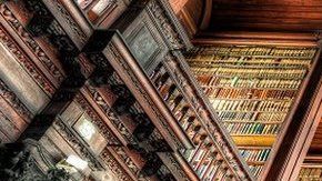 La biblioteca del Trinity College de Dublín, Irlanda.