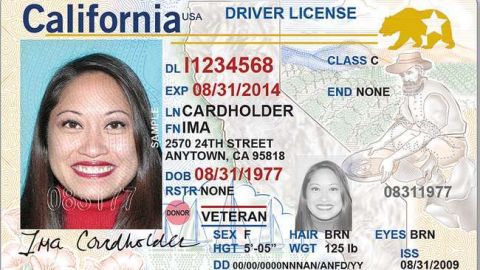 Licencia Real ID de California.