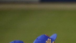 Los jugadores de Panamá celebran la victoria ante Dominicana en la Serie del Caribe 2019.