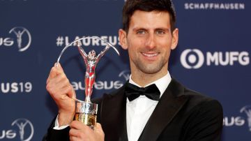 El serbio Novak Djokovic fue galardonado con el Premio Laureus del deporte 2019.