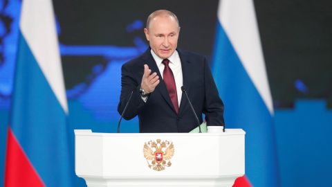 Putin en su discurso del estado de la nación.