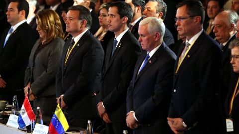 Mike Pence estuvo presente en la reunión del Grupo de Lima. EFE/Mauricio Dueñas Castañeda