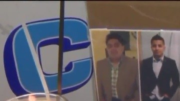 Altar en memoria de los tres fallecidos