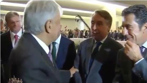 Andrés Manuel López Obrador y Emilio Azcárraga se reunieron en Palacio Nacional