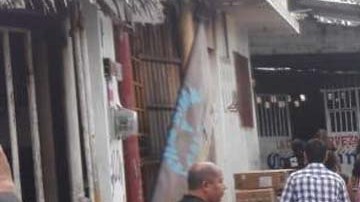 Imagen del operativo en una bodega de Veracruz.