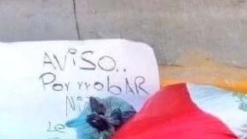 Una de las fotos del decapitado que circula en redes.