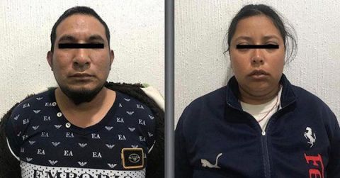 Rutilo y Karla fueron detenidos en el Estado de México.
