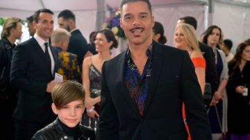 Ricky Martin y su hijo Matteo.