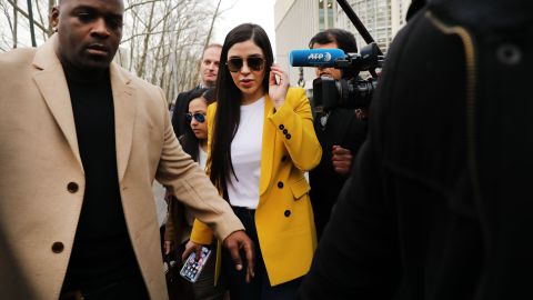 Emma Coronel el penúltimo día del juicio contra "El Chapo" en la Corte Federal de Brooklyn.