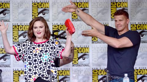 David Boreanaz junto a Emily Deschanel, los protagonistas de "Bones".