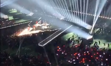 Un momento del show del medio tiempo del Super Bowl LIII en Atlanta.