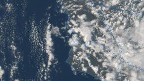 Imágenes satelitales de la tormenta que impactó al sur de California el 21 de febrero del 2019.