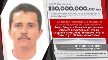 Contra "El Mencho", pesa una orden de arresto en México por secuestro y homicidio.