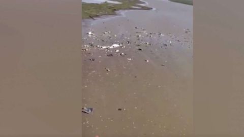 Los dos cadáveres fueron hallados entre los restos del avión.