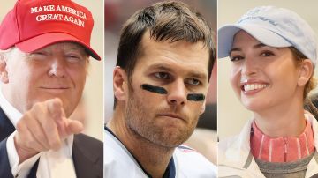 Donald Trump, Tom Brady e Ivanka Trump.