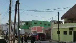 Se desploma techo de restaurante.