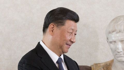 El presidente de China, Xi Jinping, y el presidente de Italia, Sergio Mattarella.