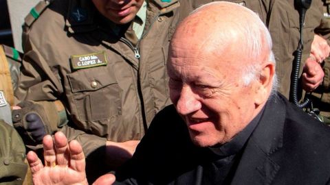 El cardenal Ricardo Ezzati en una foto de archivo de octubre de 2018.