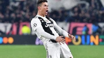 Cristiano Ronaldo de la Juventus celebra la eliminación del Atlético de Madrid en Champions.