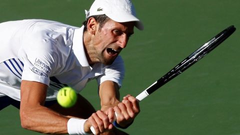 El serbio Novak Djokovic cayó en el Abierto de Indian Wells.