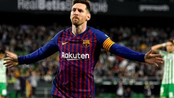 El delantero argentino del FC Barcelona, Lionel Messi, destrozó al Betis.