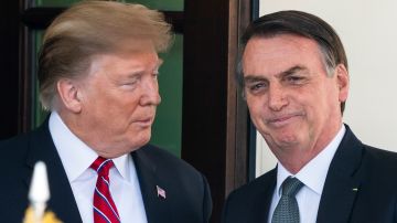 Trump y Bolsonaro en la Casa Blanca.