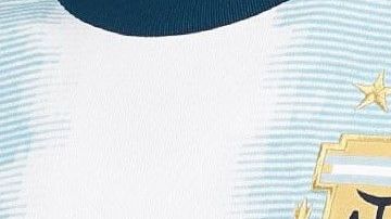 Detalle de la nueva camiseta de Argentina.