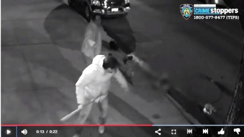 El ataque captado en video