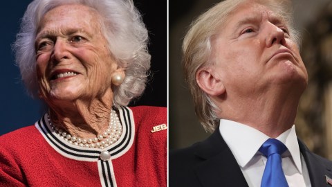 A Bárbara Bush no les gustaba el estilo del presidente Donald Trump.