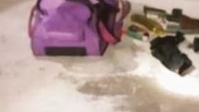 Material incautado en el operativo.