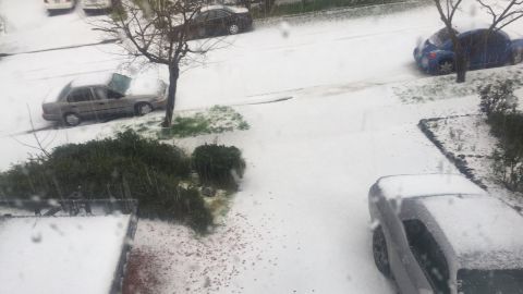 La granizada en San José.