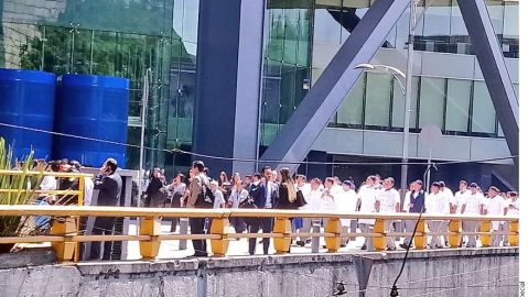 El edificio fue evacuado.