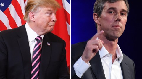 El presidente Trump cree que O'Rourke mueve mucho sus manos.