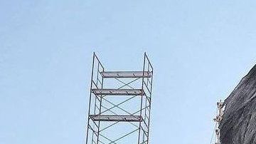 La instalación de JR en la frontera fue compartida por muchos en las redes sociales.