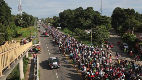 La caravana migrante de octubre de 2018.