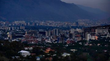 Caracas durante el apagón que continúa el 9 de marzo.
