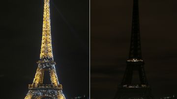 La Torre Eiffel se apaga todos los años en la Hora de la Tierra.