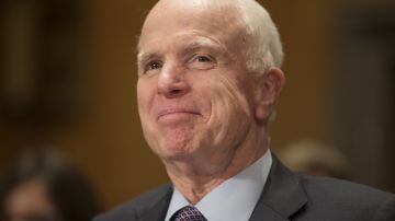 El senador John McCain, en el Capitolio, el 10 de enero de 2017.