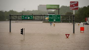 Las inundaciones por el desbordamiento del río Missouri.