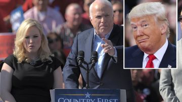 Meghan McCain ha defendido a su padre  del presidente Trump.