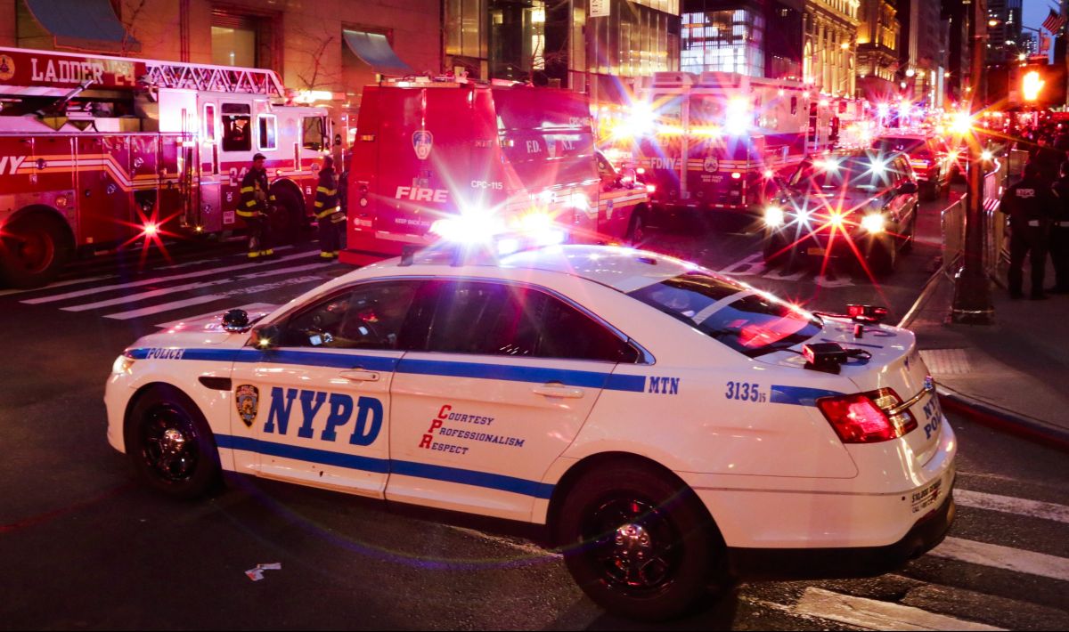 A furious Hispanic threw a brick at an ambulance that went to aid him and confronted the NYPD