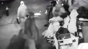 Parte de la golpiza en Borough Park