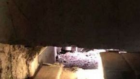 El túnel fue hallado durante un patrullaje en México.