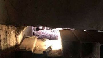 El túnel fue hallado durante un patrullaje en México.