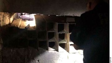 El túnel fue hallado durante un patrullaje en México.