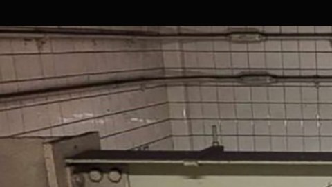 Las vigas con el mensaje pro Trump.